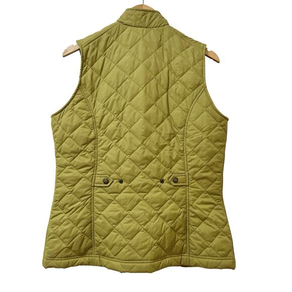 CC Filson Womens Quilted Lightweight Snap Front Vest Size M Lime Green Outdoors - Picture 2 of 8